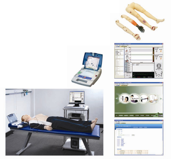 高级心肺复苏、AED除颤模拟人（计算机控制、二合一组合)